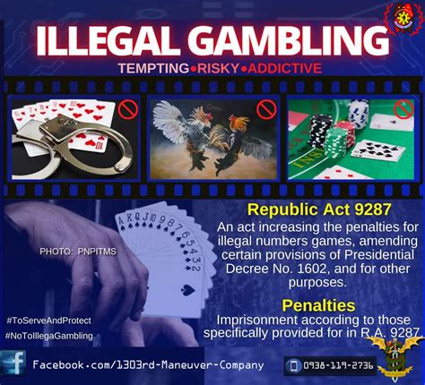penalty for illegal gambling philippines|Republic Act No. 9287 .